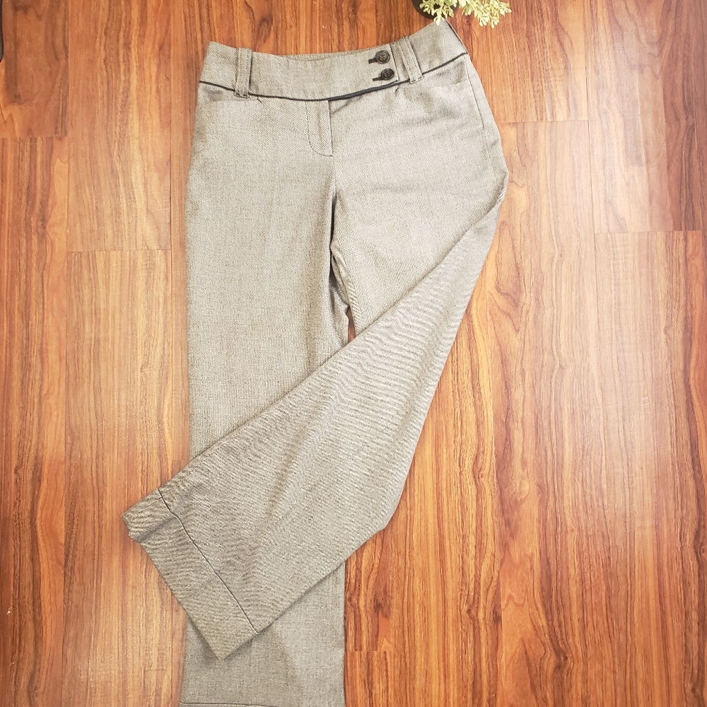 Ann Taylor LOFT Petite Black Twill Slacks